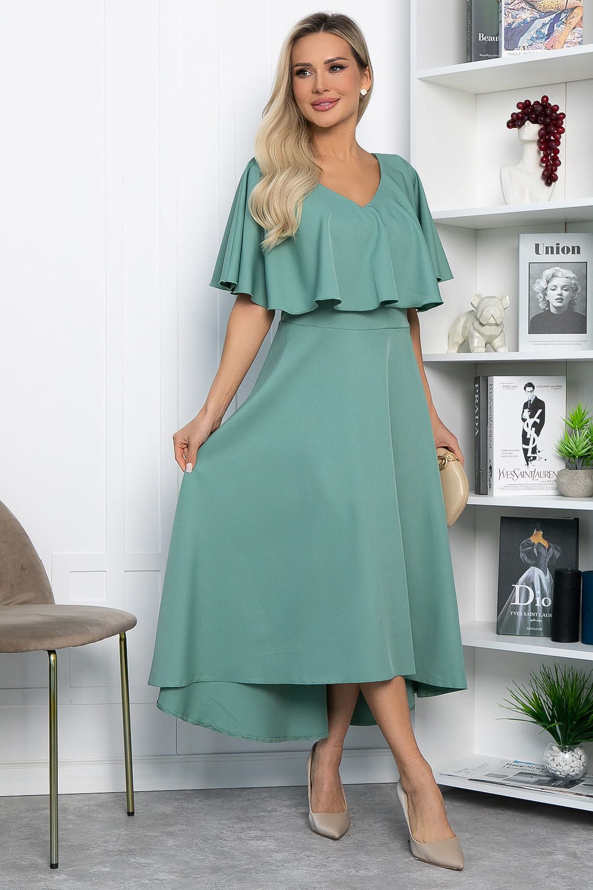 Платье Корнелия (зеленое) П13839-5М