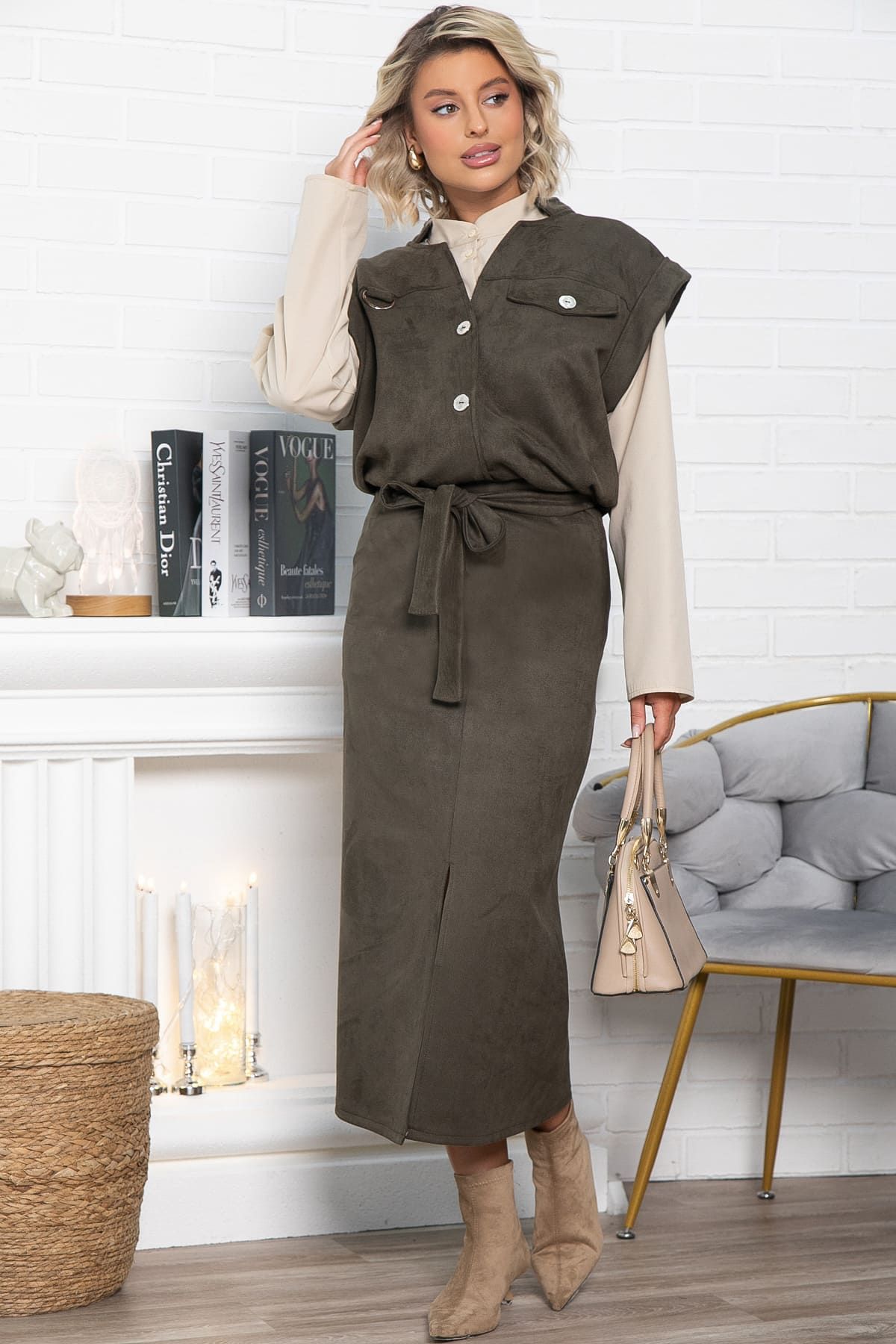 Юбка Мэддис (зеленая) Ю15035-39М