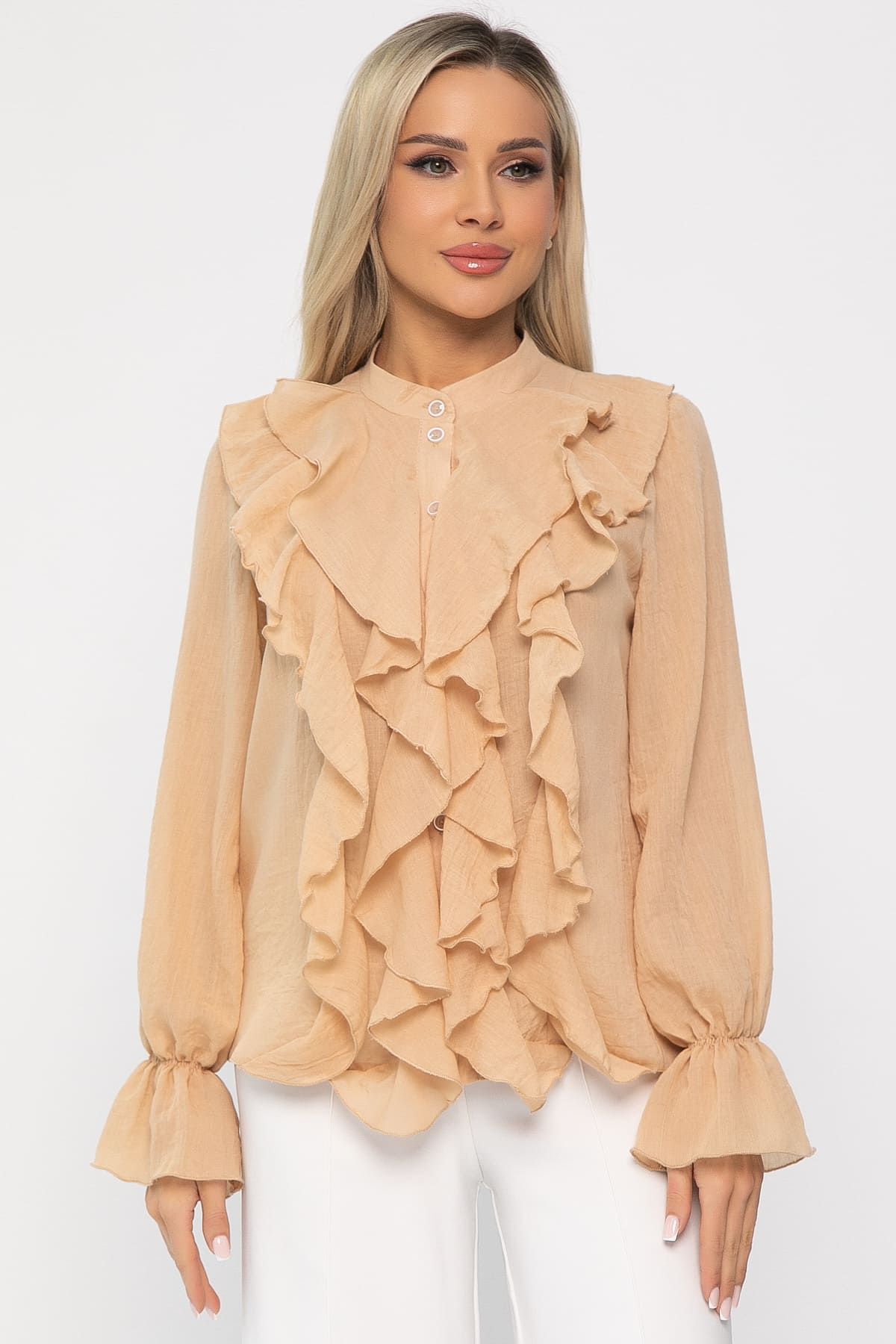 Блуза Розалинда (бежевая) Б13687-5М