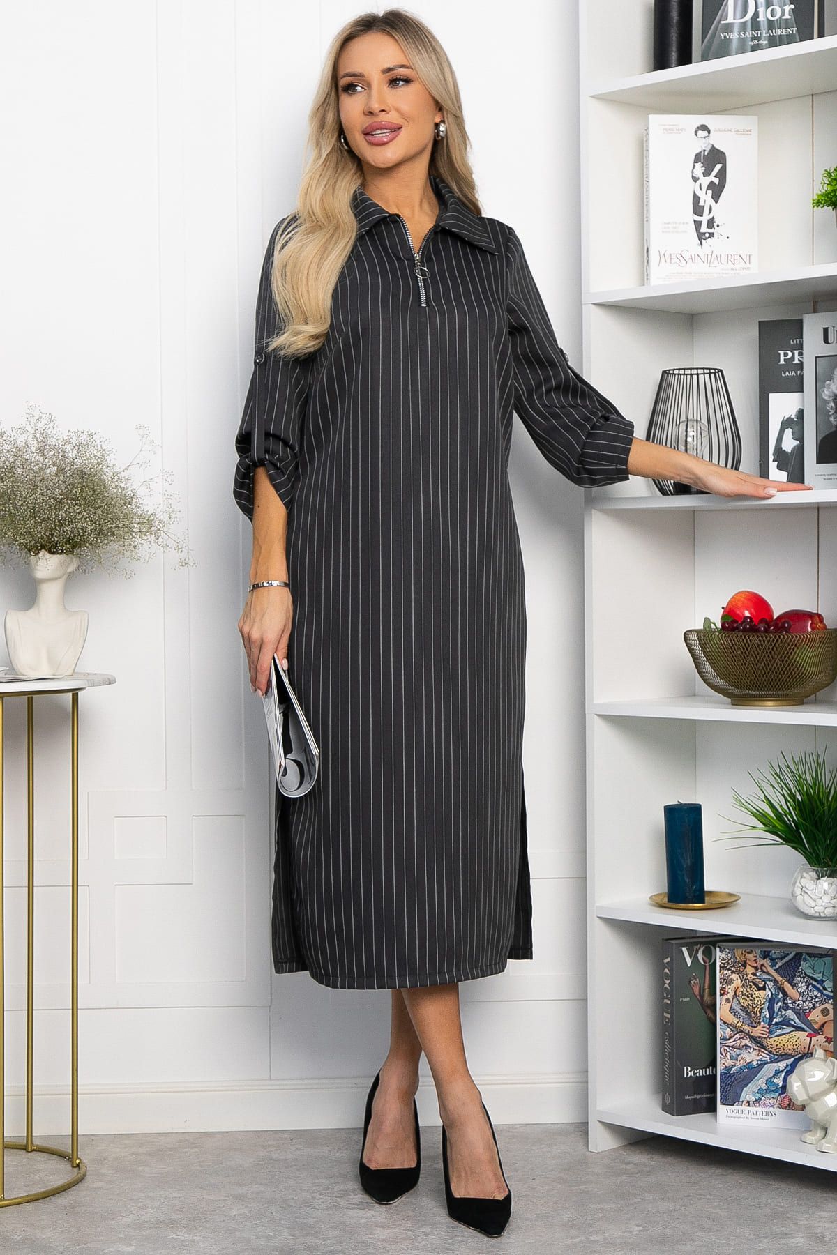 Платье Лоуренс (графит) П14331-18М