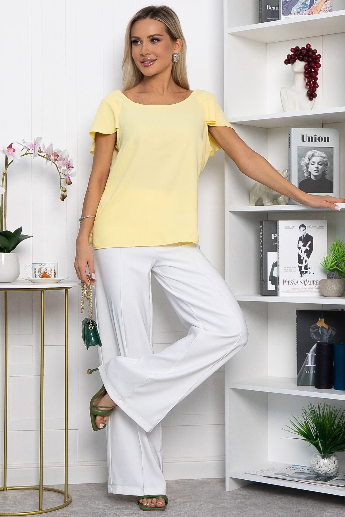 Блуза Летящая волна (желтая) Б13773-16М