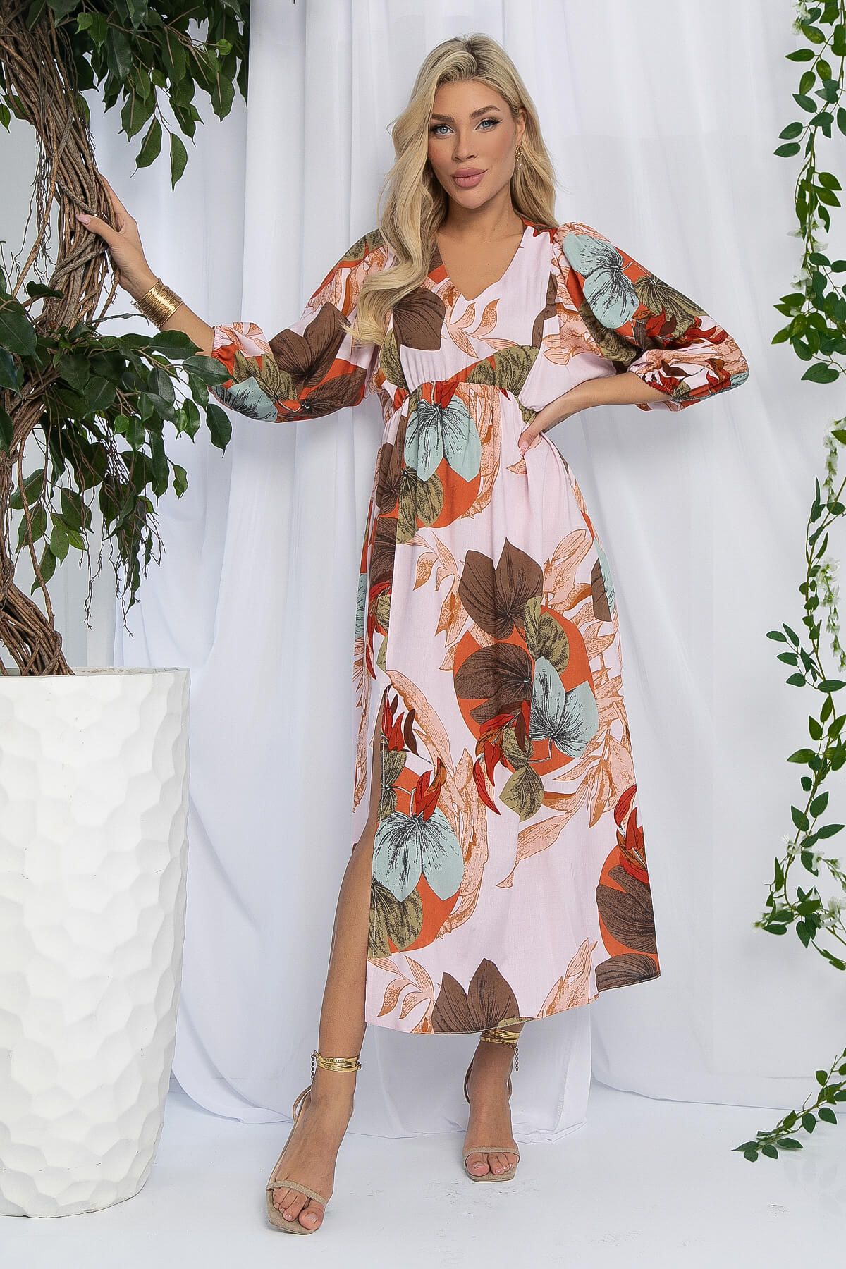 Платье Неповторимая (бежевое) П13138-34М