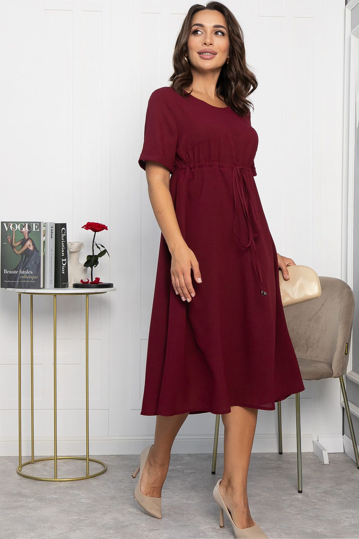 Платье Майя (бордовое) П13937-3М