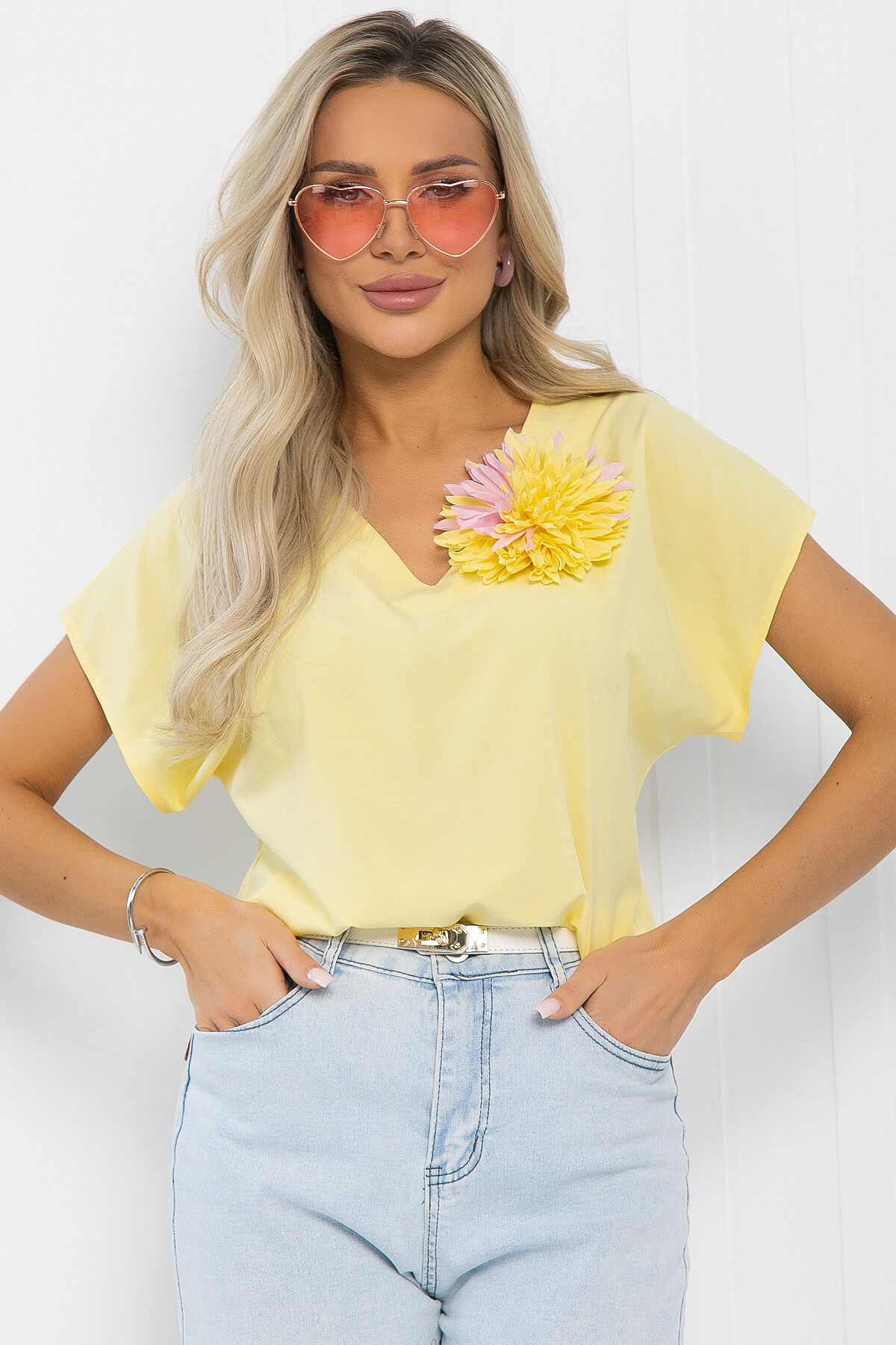 Блуза Джози (лимонная) Б12938-35М