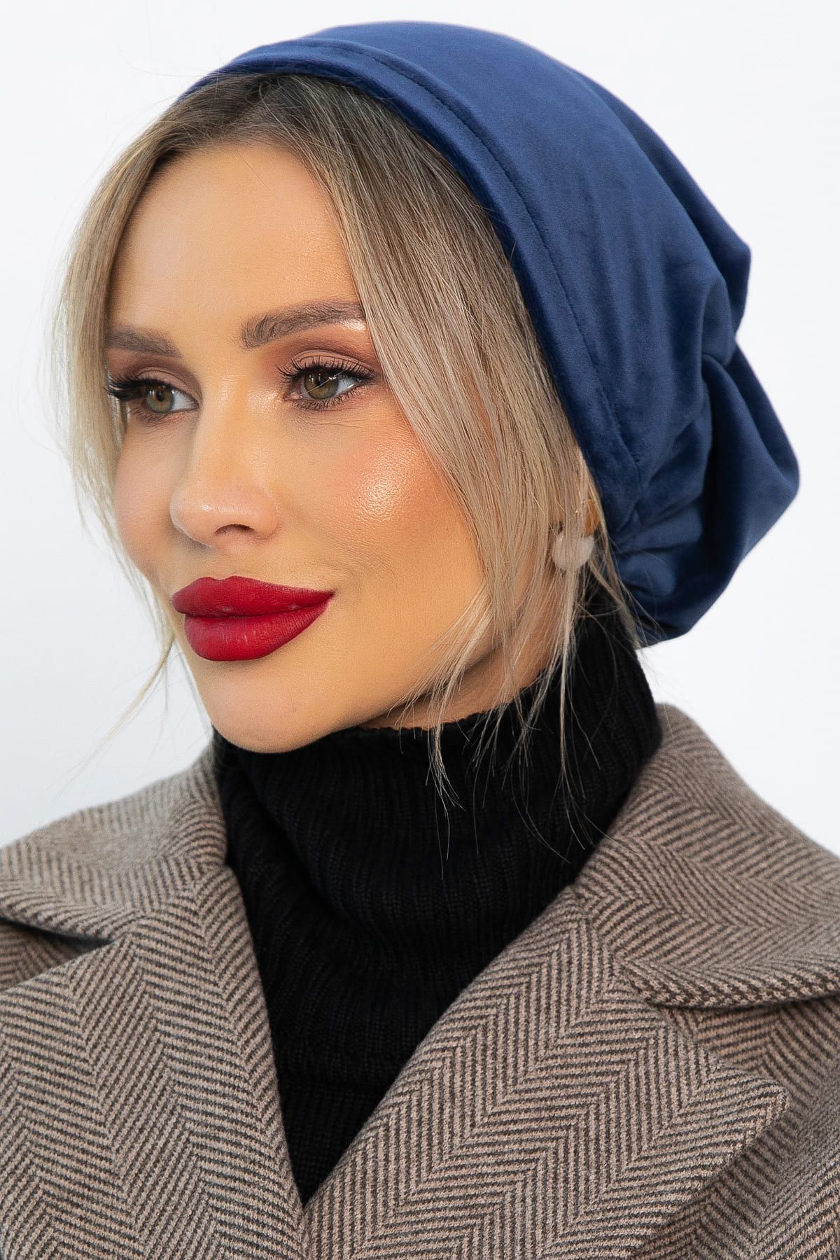 Чалма с резинкой (синяя) ЧР2-23М