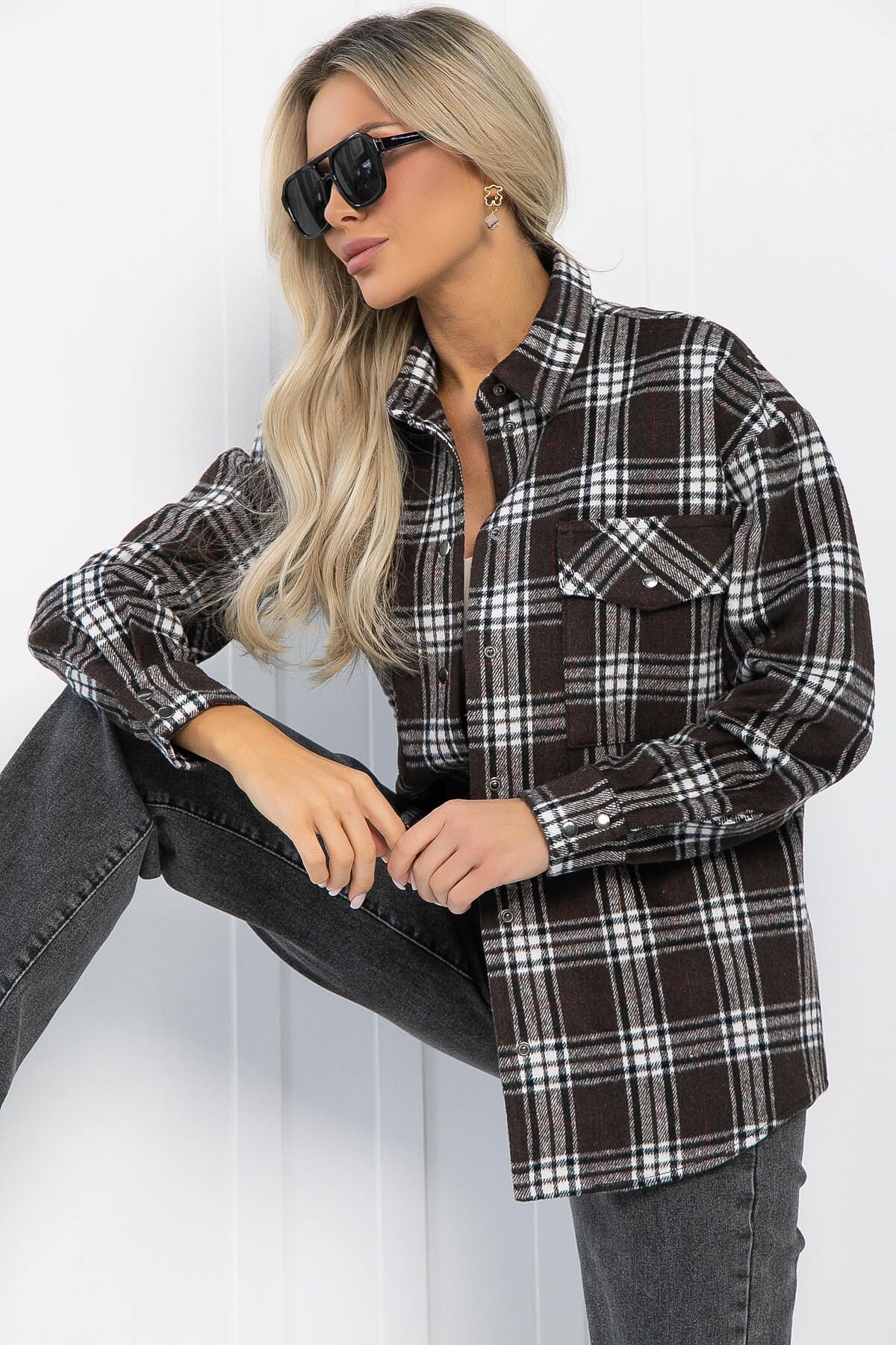 Рубашка Эклипс (коричневая) Б12990М