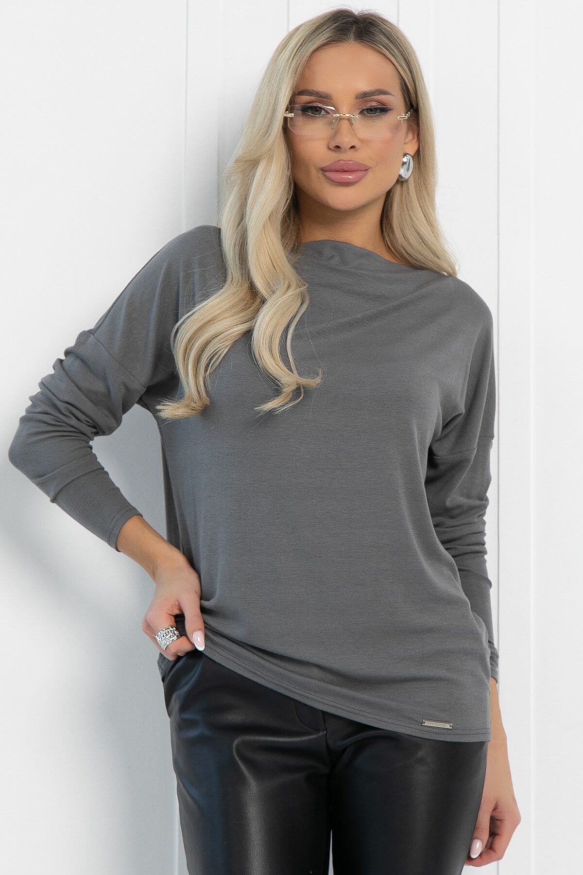 Блуза Грей (графит) Б13031-44М