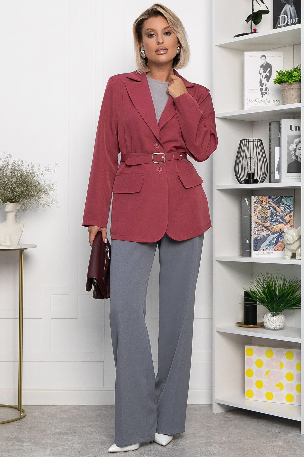 Жакет Фрея (ягодный) Б14159-7М