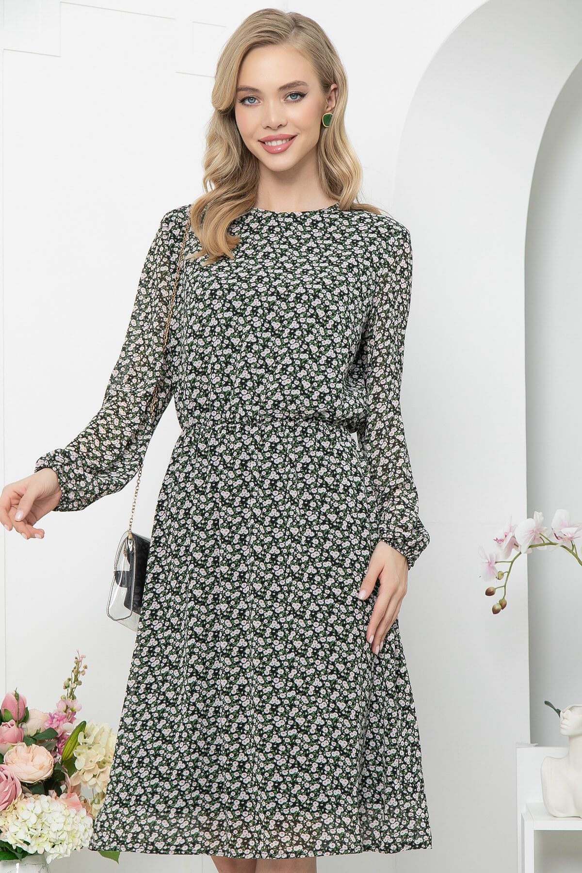 Платье "Лорена" (блэк) П5348