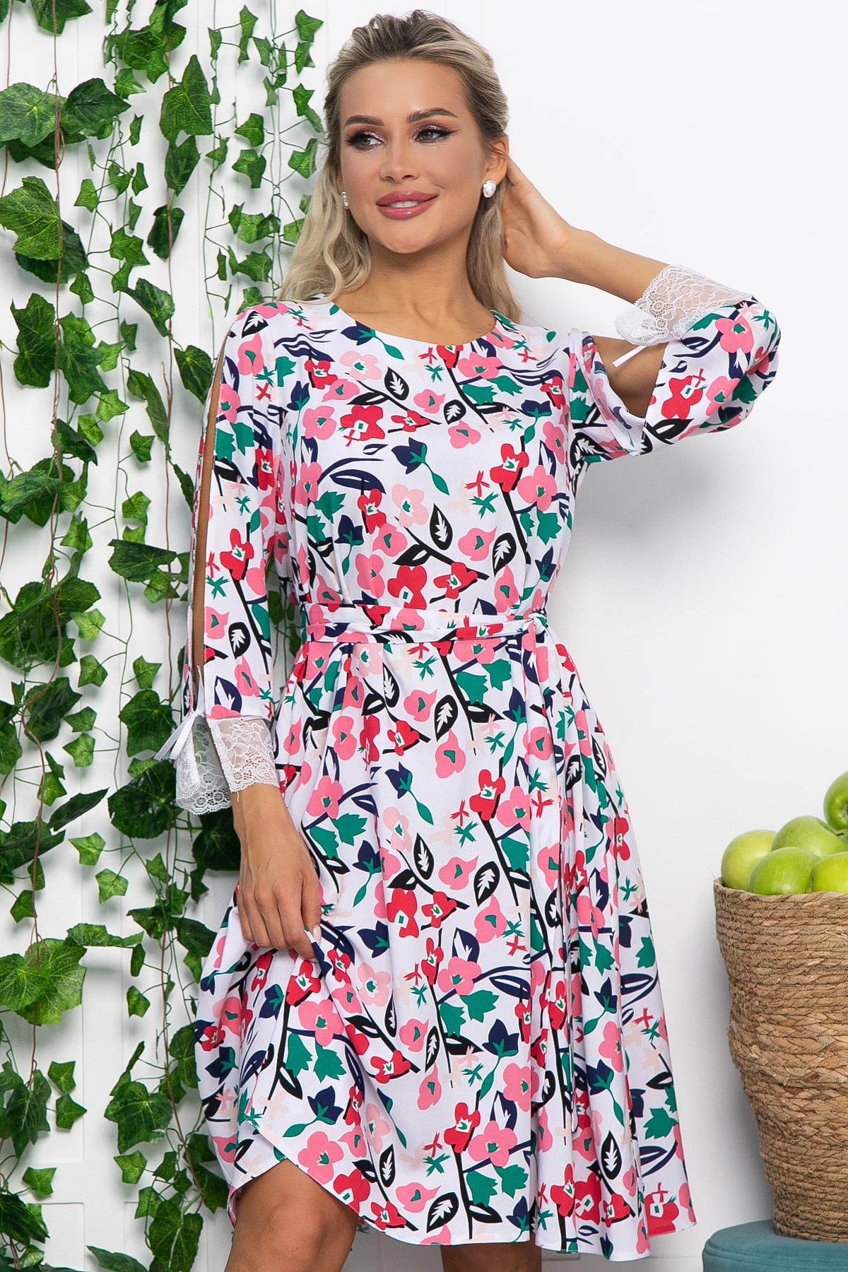 Платье Яна (белое) П13637-33М