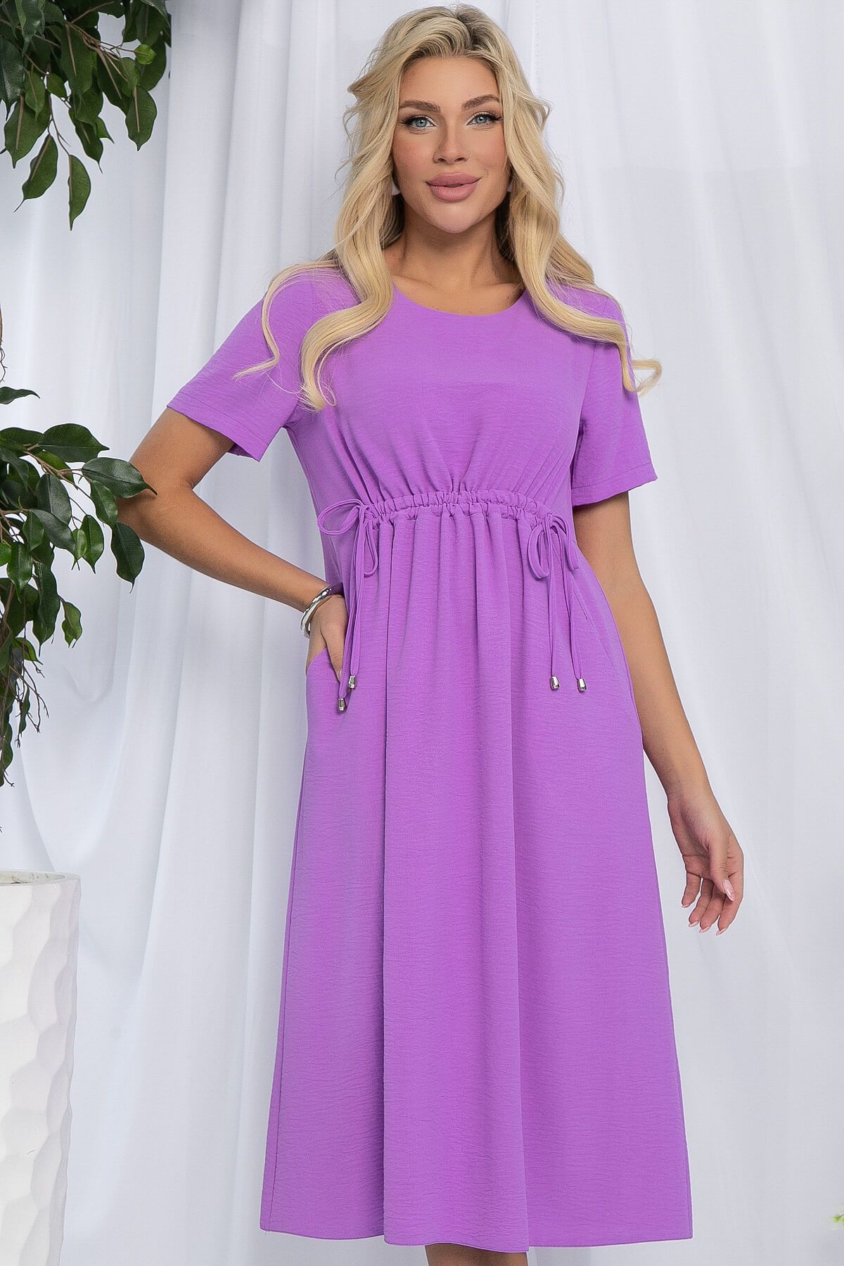 Платье Цветы Лета (сирень) П13058-18М