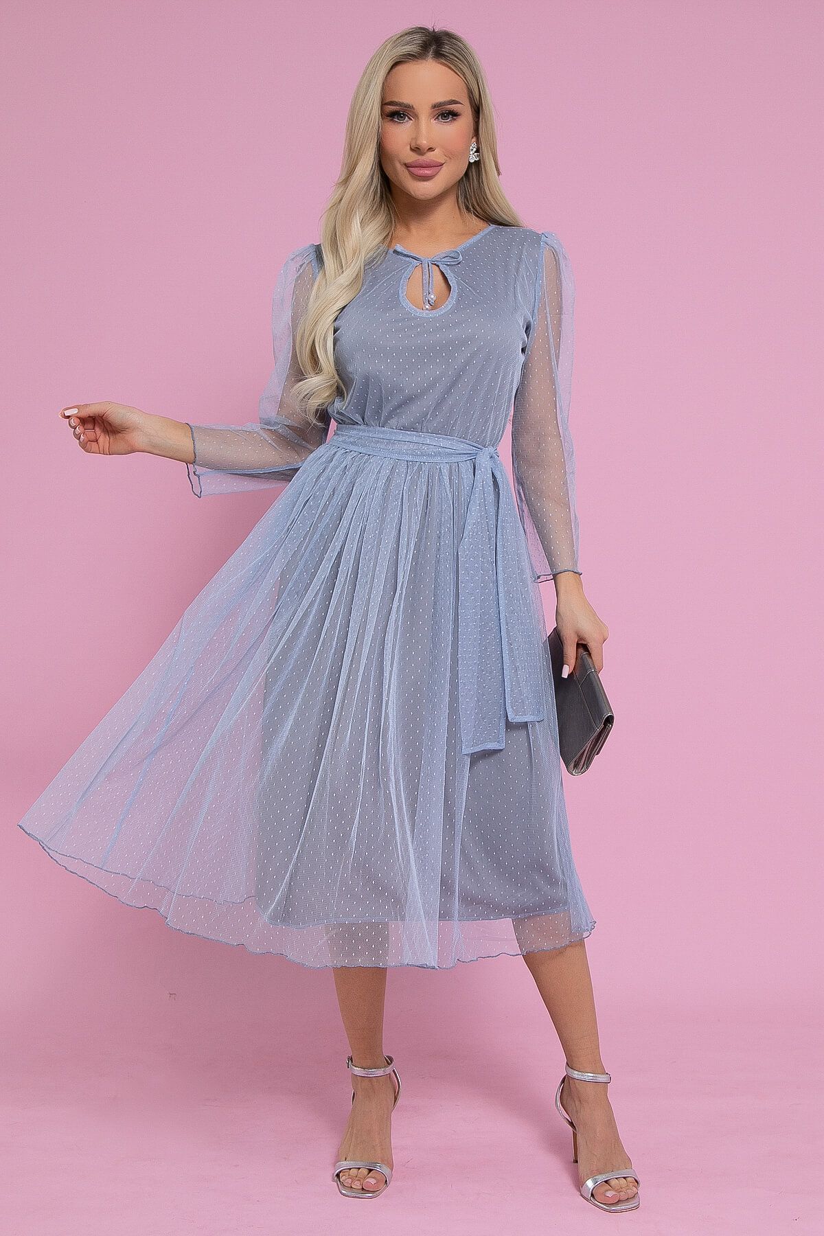 Платье Алиса (голубое) П11893