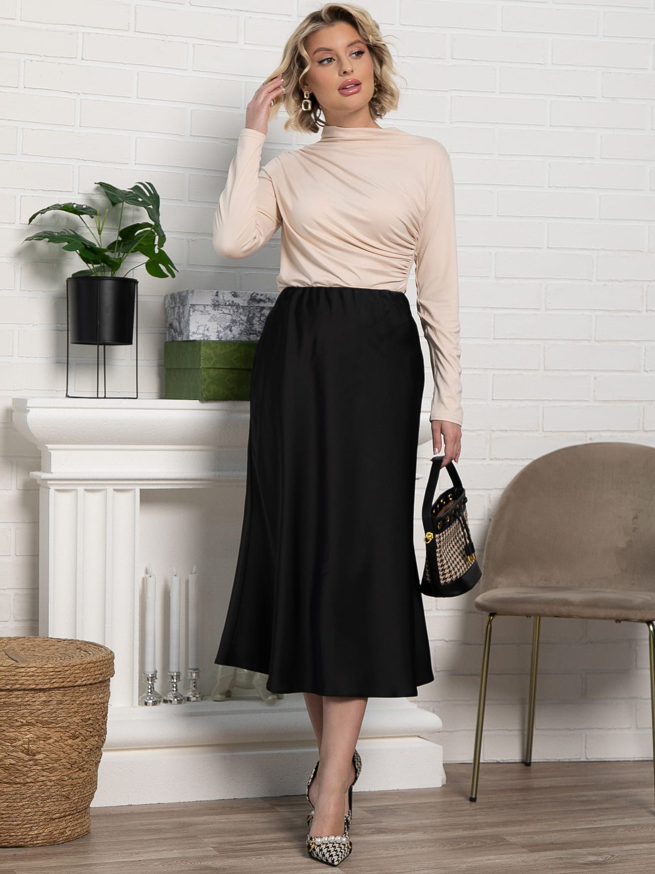 Юбка Фейри (черная) Ю15219-53М