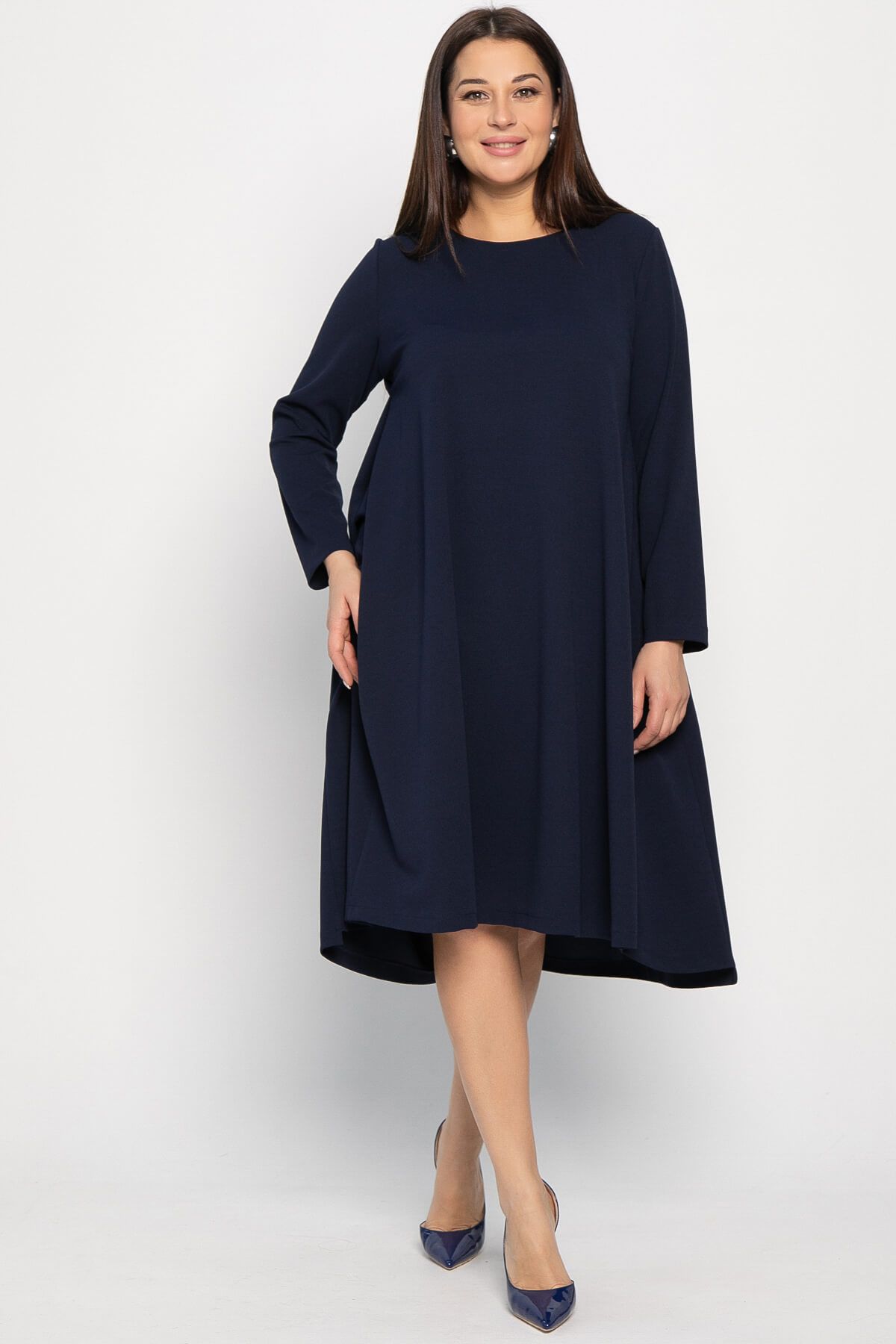 Платье Точка стиля (синее) П14832-16М