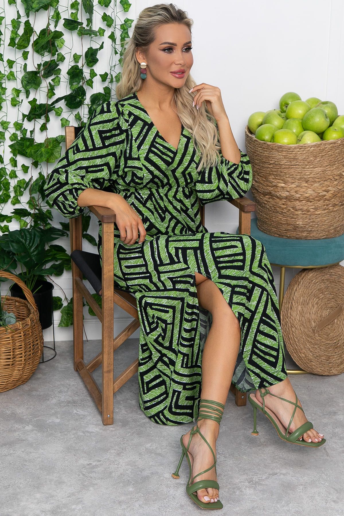 Платье Неповторимая (зеленое) П13640-33М