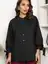 Блуза с завязками Ажур (черная) Б14387-10М