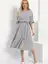 Платье Мерседес (серое) П12673-30