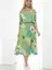 Платье "Ирени" (зеленое) П8816