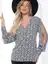 Блуза "Тайное чувство" (черно-белая) Б8520
