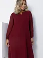 Платье Яркое пламя (бордовое) П12618-25