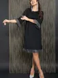 Платье Диона (черное) П11499