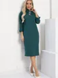 Платье Латрия (зеленое) П12857-18М