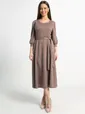 Платье трикотажное Ирина НЬЮ (кофе) П15220-9М