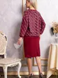 Костюм с юбкой Совершенство форм (бордовое) К14835-10М