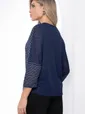 Блуза "Стильный замысел" (синяя) Б9087