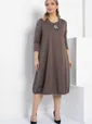 Платье Я жду тебя (кофе) П12313-15