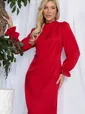 Платье Яркий акцент (красное) П12959-36М
