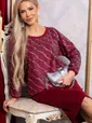 Костюм с юбкой Совершенство форм (бордовое) К14835-10М