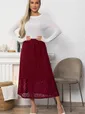 Юбка с кружевом Элегия (бордо) Ю14912-10М