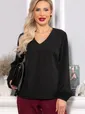 Блуза Глэдис (черная) Б14657-31М