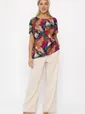 Блуза Кармен (желто-розовая) Б13723-30М