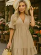 Платье Девушка-мечта (бежевое) П13024-33М
