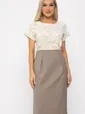 Платье Юстина (бежевое) П13663-16М