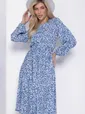 Платье Трепетная нежность (синее) П12454-8