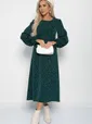 Платье Осенний разговор (темно-зеленое) П11168