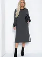 Платье Нирвана (графит) П12416-9