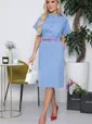 Платье Бон Вояж (голубое) П10626