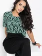 Блуза Алита (зеленая) Б12378-25