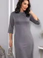 Платье трикотажное Эмми (серое) П14598-10М