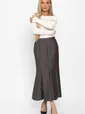 Юбка годе Изящный силуэт (коричневая) Ю14859-3М