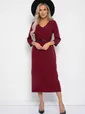 Платье Фабела (бордовое) П11652