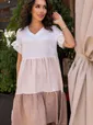 Платье Летний поцелуй (бежевое) П12821-12М