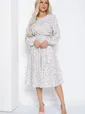 Платье Трепетная нежность (бело-бежевое) П12456-8