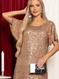Платье праздничное Валерия (бежевое) П14454-39М