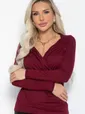 Лонгслив Нежное прикосновение (бордовый) Б12514-7