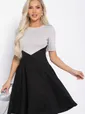 Платье Эрин (черно-серое) П12296-10